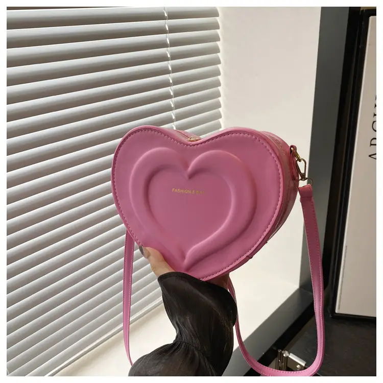 Vintage Heart Bag Women 2024 Casual Shoulder Crossbody Love - Image 5