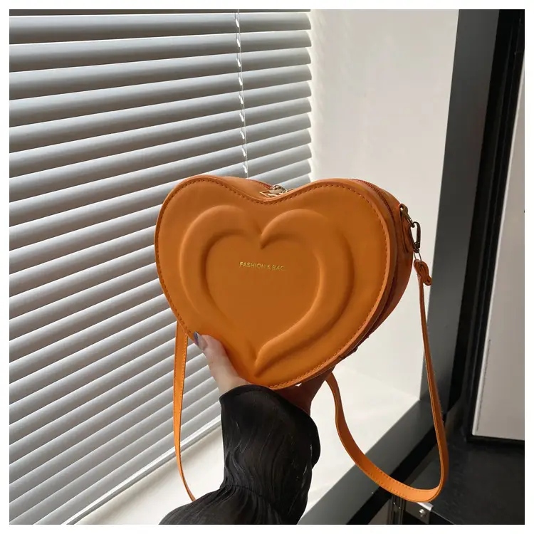 Vintage Heart Bag Women 2024 Casual Shoulder Crossbody Love - Image 6