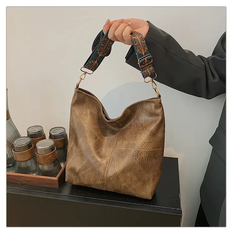 Women's 2024 Shoulder Bag Brown Leather Crossbody - Image 6