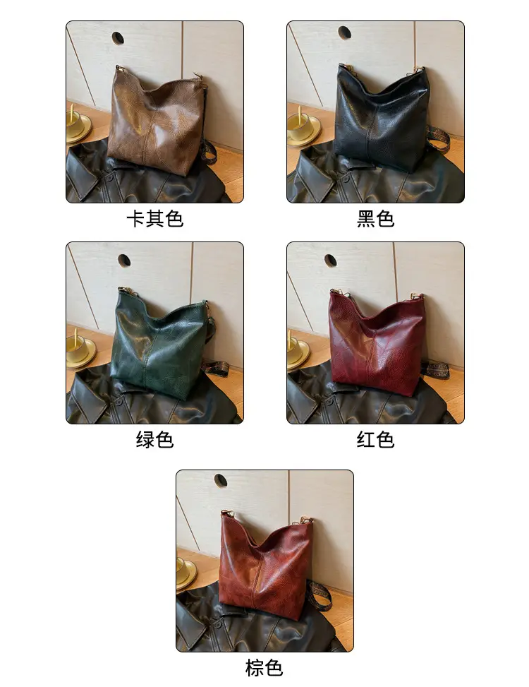 Women's 2024 Shoulder Bag Brown Leather Crossbody — feature 5
