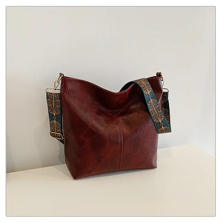 Women's 2024 Shoulder Bag Brown Leather Crossbody - Image 3