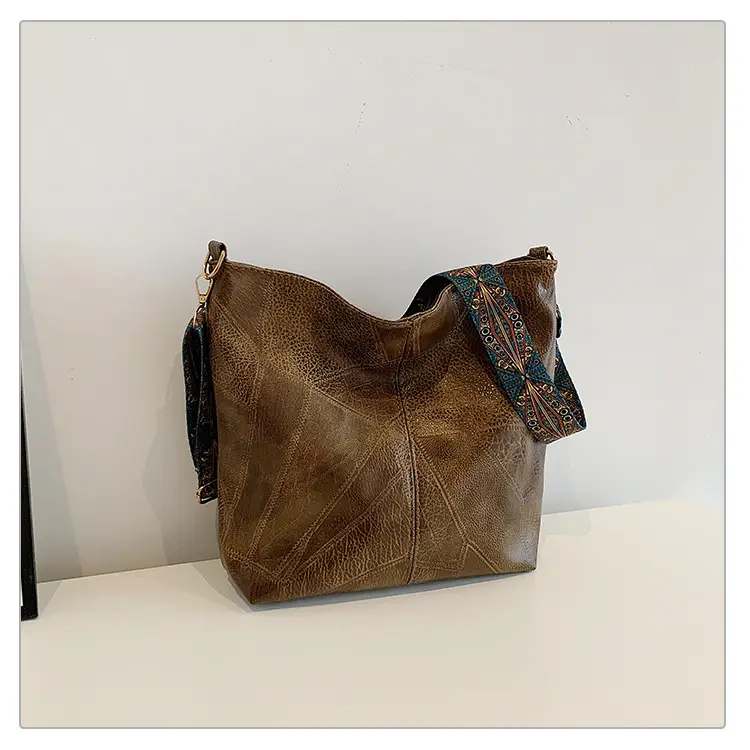 Women's 2024 Shoulder Bag Brown Leather Crossbody - Image 4