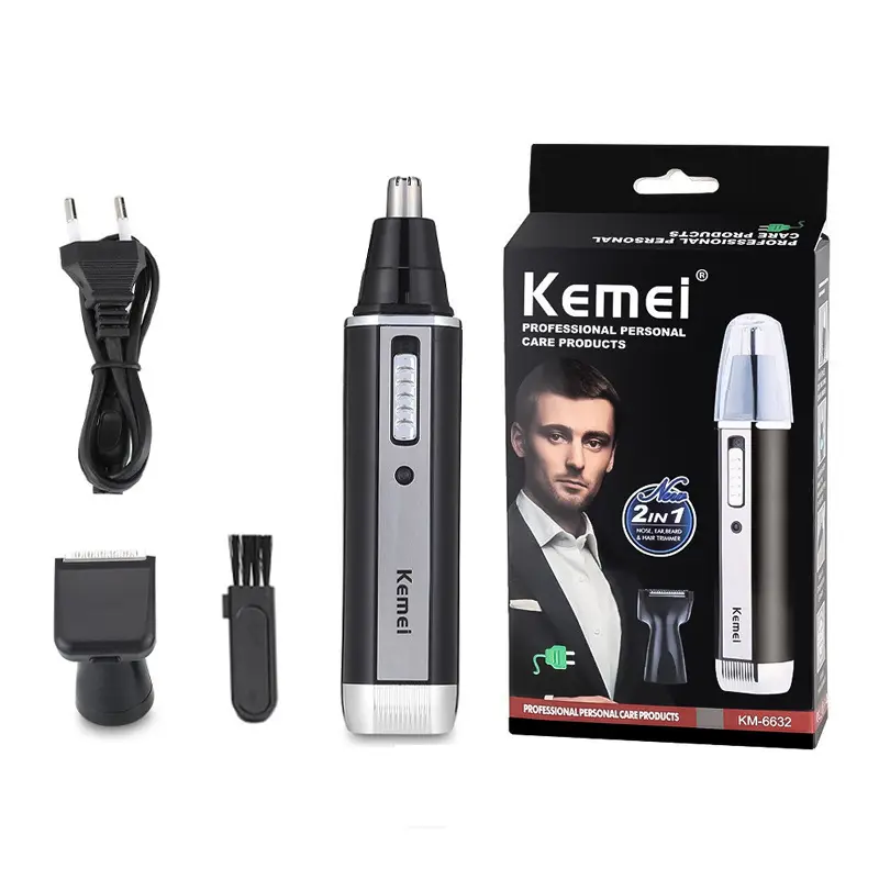 Kemei KM-6630 All-In-One Nose Hair Remover for Eyebrows & Sideburns - Image 4