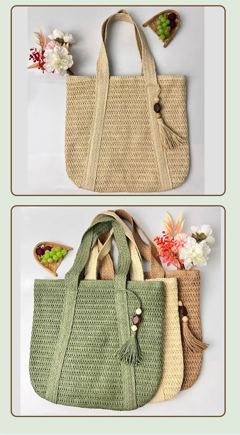Women's Straw Beach Bag Large Capacity All-match — feature 9