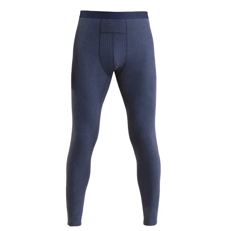 Wool and Silk Thickened Autumn Pants for Men, High-Waisted Bird's Nest Leggings, Fleece-Lined Pants, No Need to Wear Underwear, High-Elasticity Thermal Pants