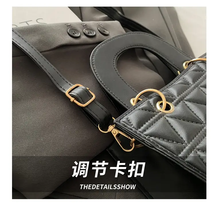 White Rhombic Shoulder Crossbody Bag for Women 2024 — feature 5