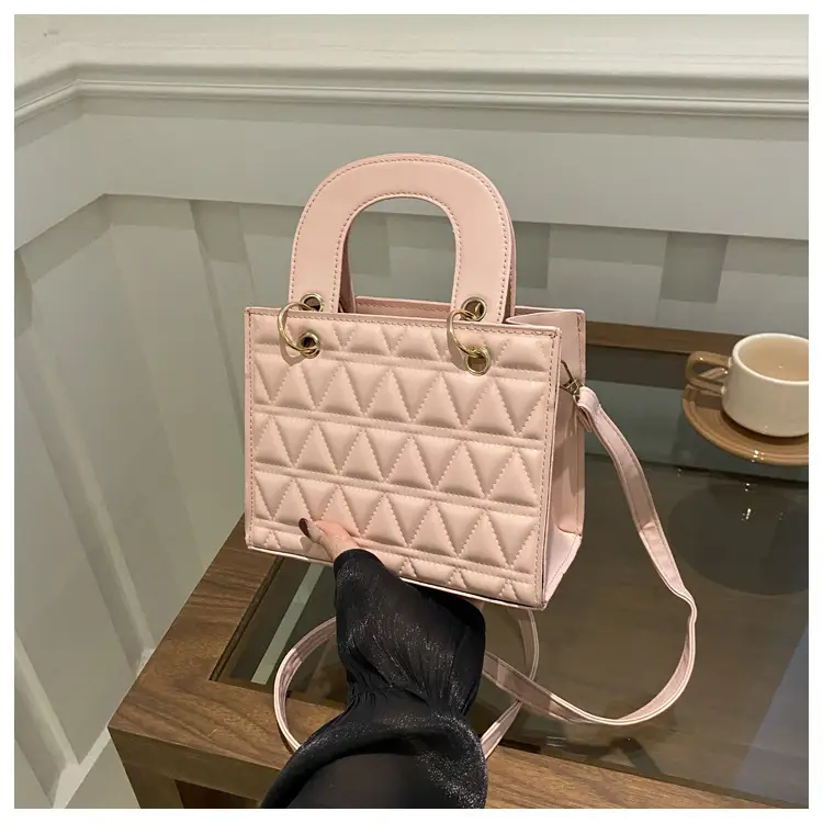 White Rhombic Shoulder Crossbody Bag for Women 2024 - Image 3