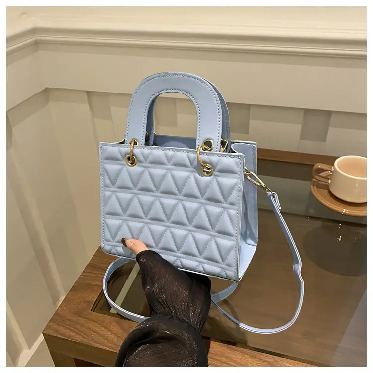 White Rhombic Shoulder Crossbody Bag for Women 2024 - Image 4