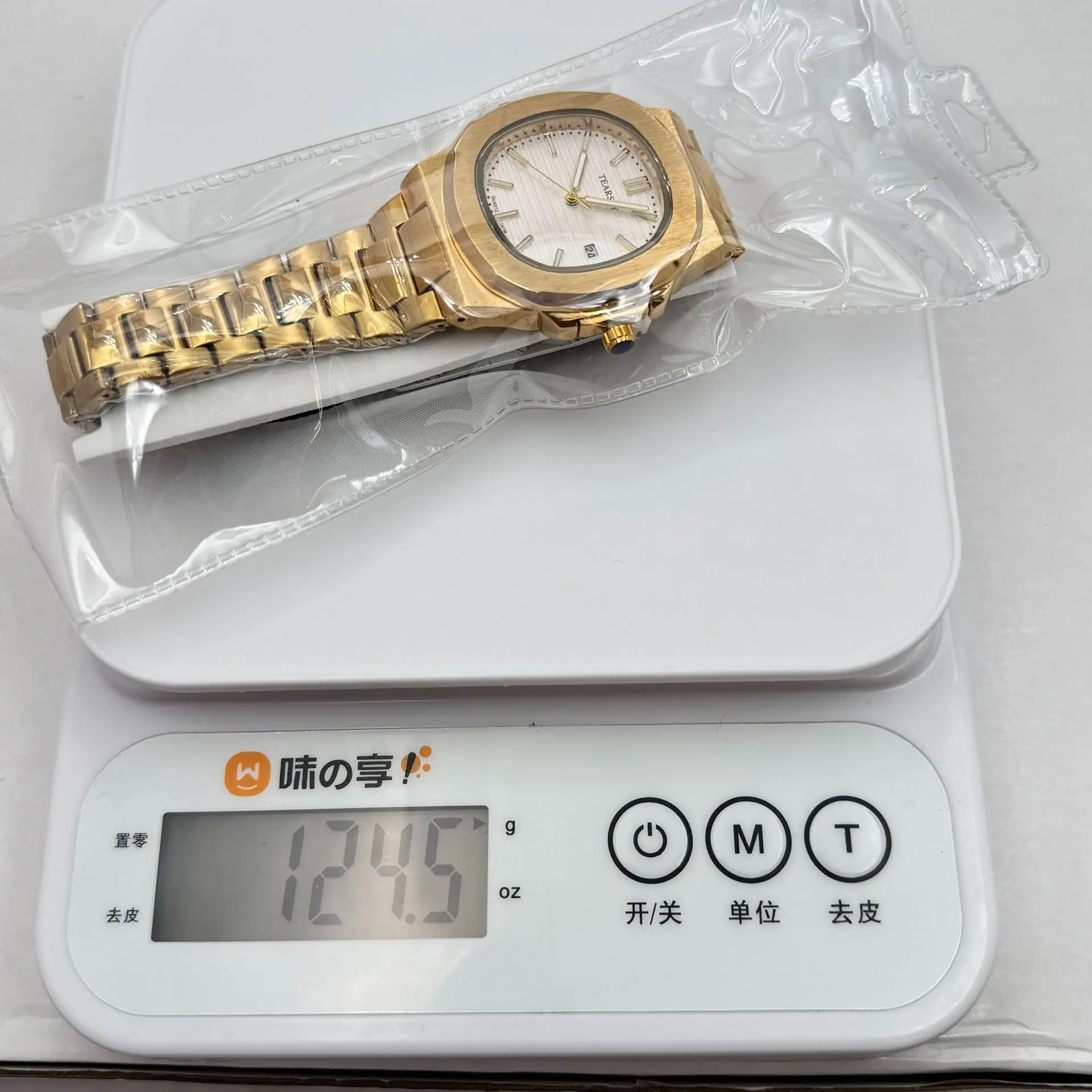 Tearsly Gold Steel Band Watch Waterproof Luminous Business Men — feature 14