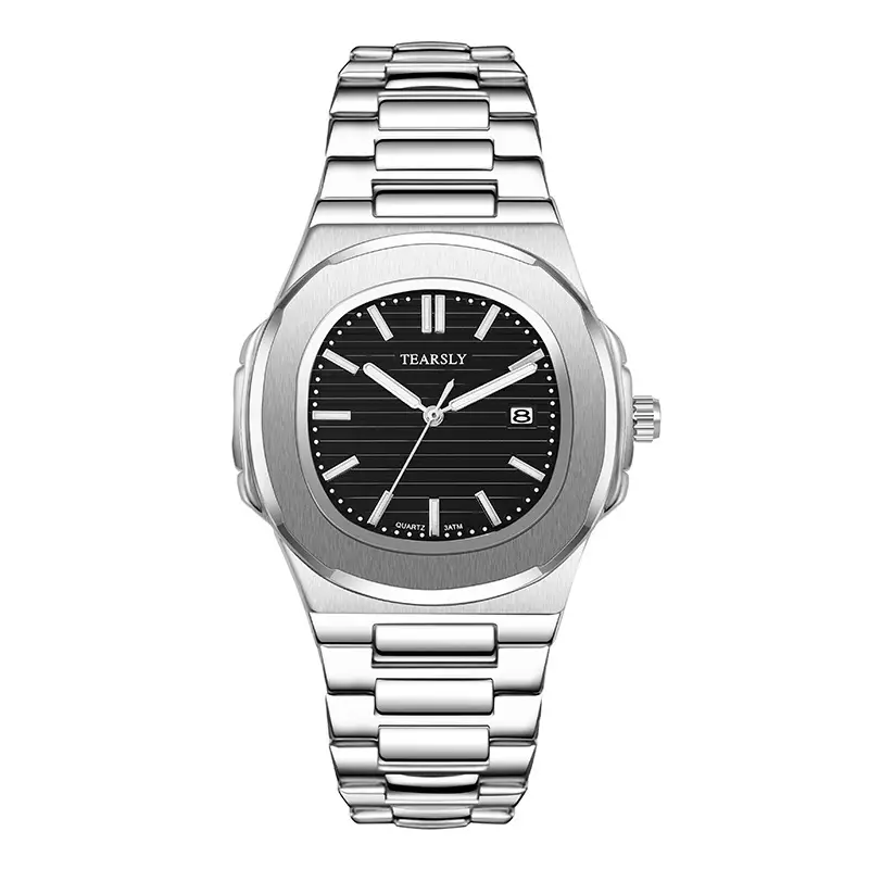 Tearsly Gold Steel Band Watch Waterproof Luminous Business Men - Image 3