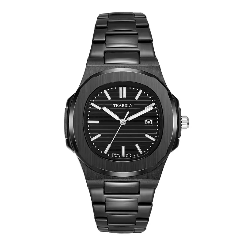 Tearsly Gold Steel Band Watch Waterproof Luminous Business Men - Image 7