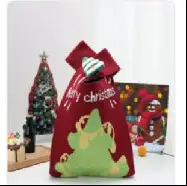 Christmas Knitted Shoulder Bag for Women Red — feature 8
