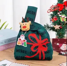 Christmas Knitted Shoulder Bag for Women Red — feature 9