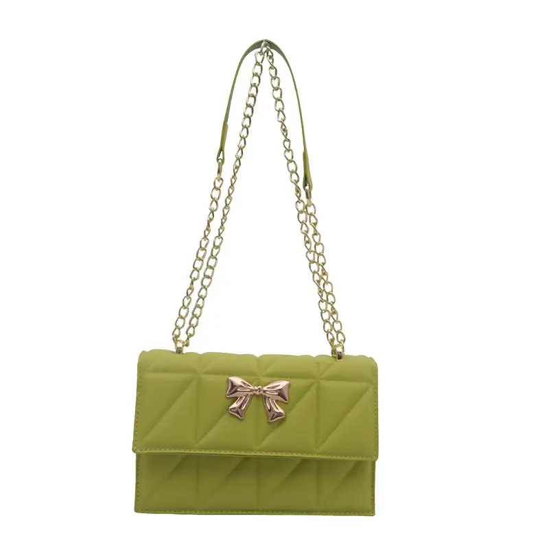 White Square Butterfly Bag with Magnetic Buckle - Image 10