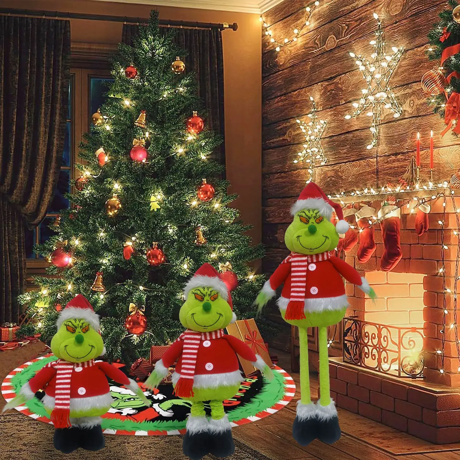 Christmas Grinch Doll Doll Elf Christmas Decorations