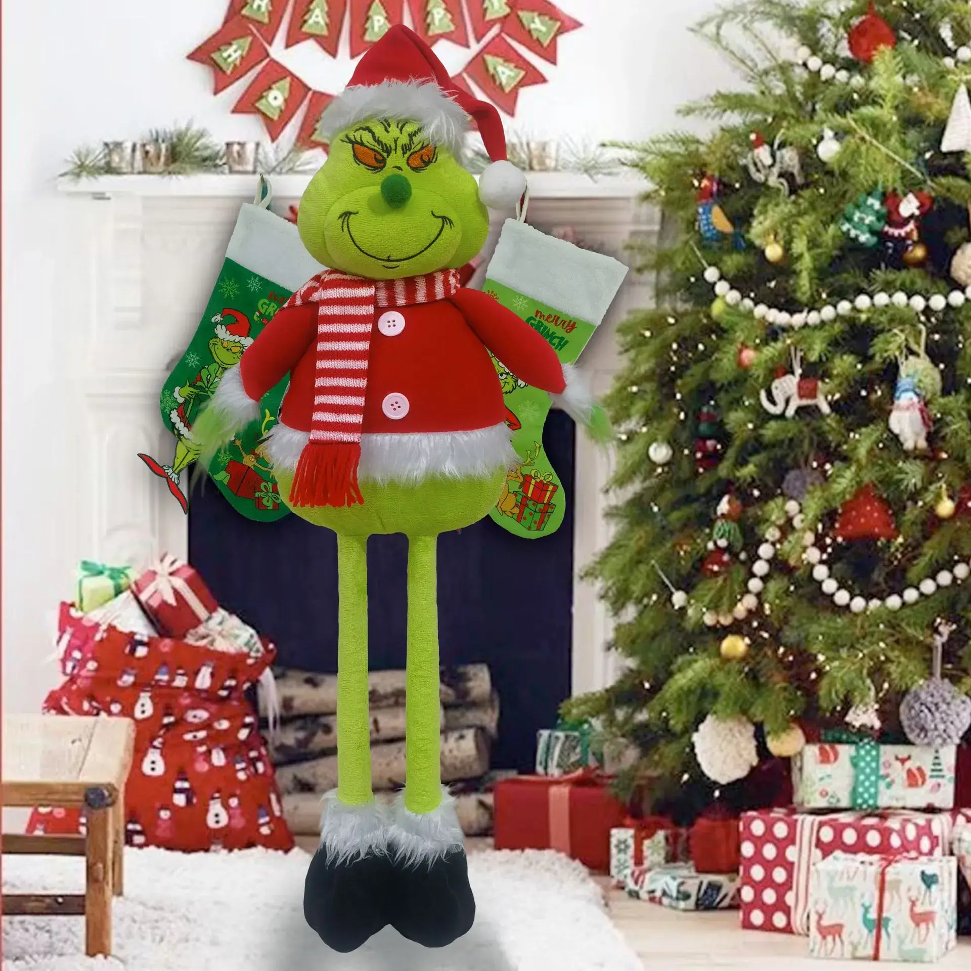 Christmas Grinch Doll Doll Elf Christmas Decorations — feature 11