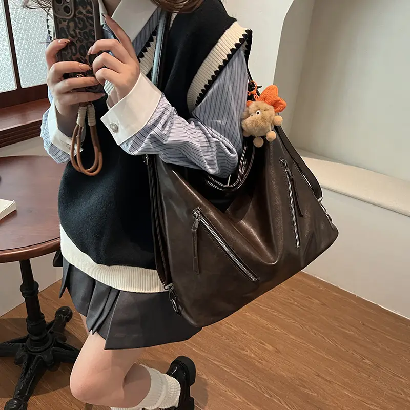 Retro Crossbody Bag for Women 2024 Autumn Winter Large Capacity