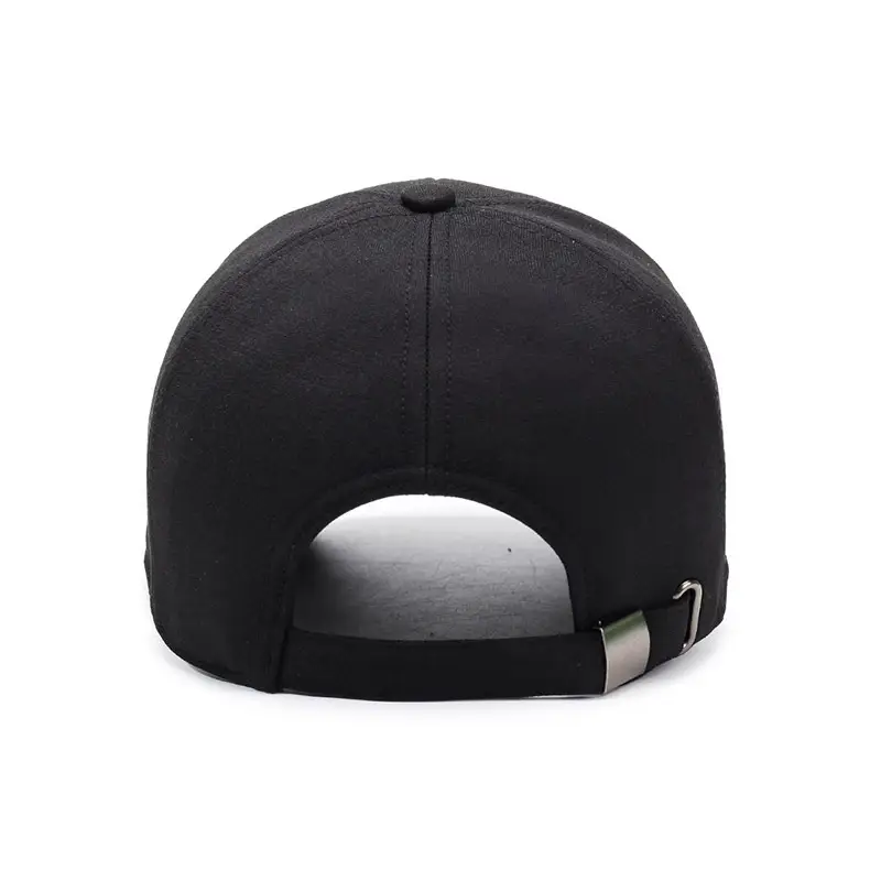 Black Baseball Cap for Men Autumn Winter Warm - Image 6
