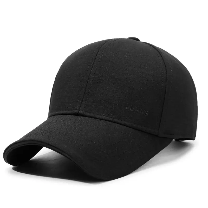 Black Baseball Cap for Men Autumn Winter Warm - Image 8