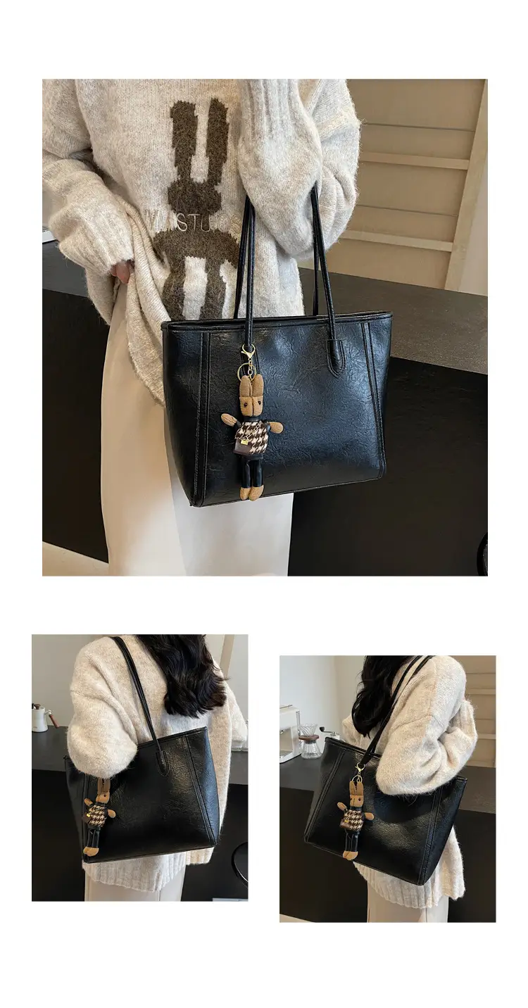 Women's Large Capacity Commuter Tote Bag with Crossbody Strap β feature 10