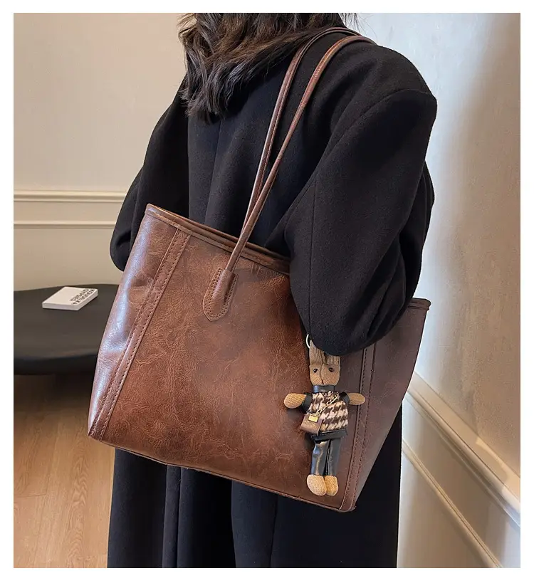 Women's Large Capacity Commuter Tote Bag with Crossbody Strap β feature 2