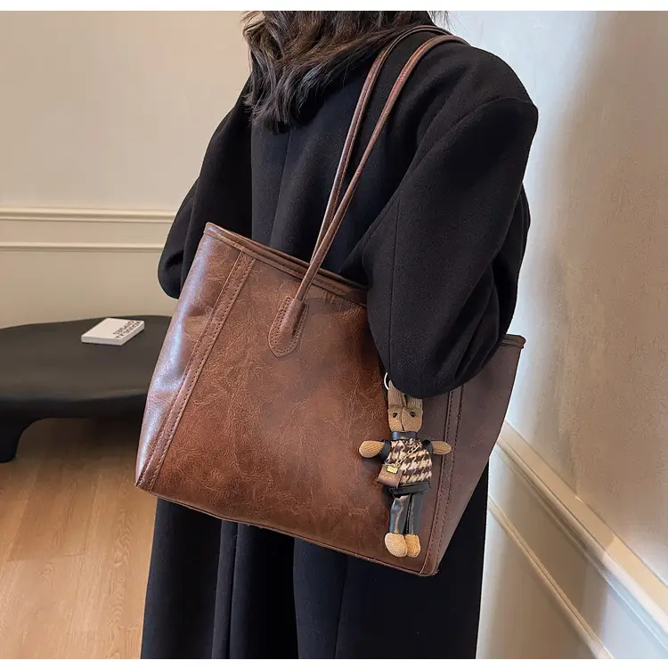 Women's Large Capacity Commuter Tote Bag with Crossbody Strap β feature 20
