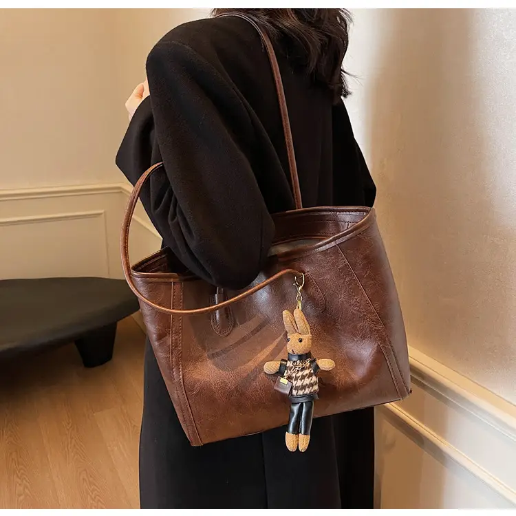 Women's Large Capacity Commuter Tote Bag with Crossbody Strap β feature 22