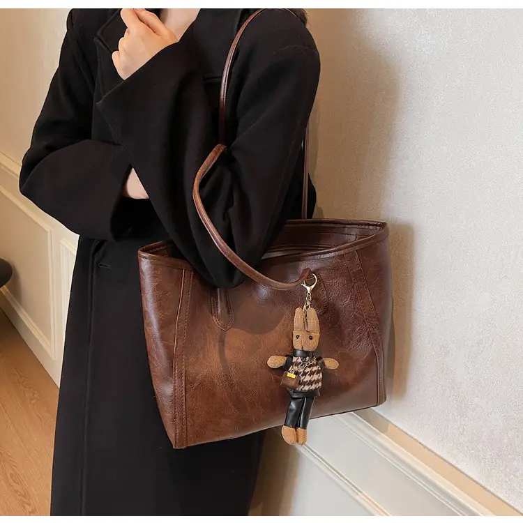 Women's Large Capacity Commuter Tote Bag with Crossbody Strap β feature 23