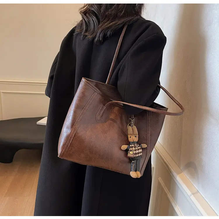 Women's Large Capacity Commuter Tote Bag with Crossbody Strap β feature 24