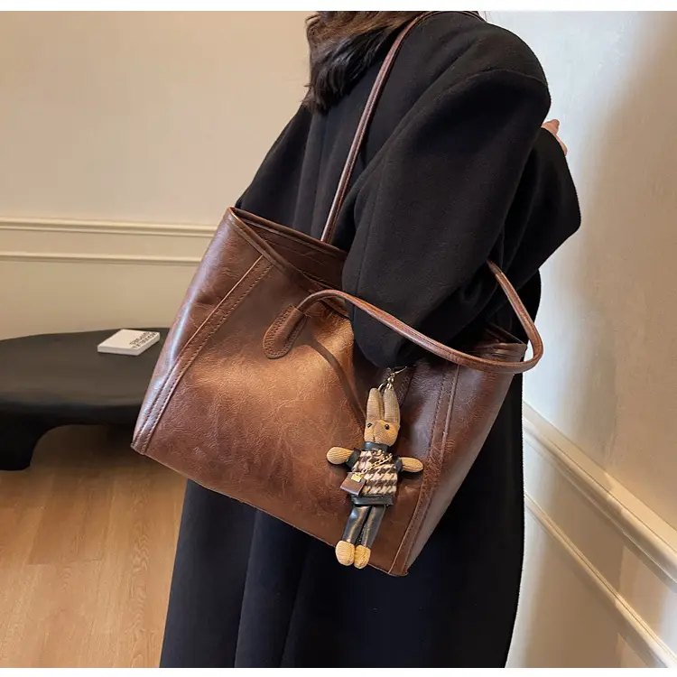 Women's Large Capacity Commuter Tote Bag with Crossbody Strap β feature 26