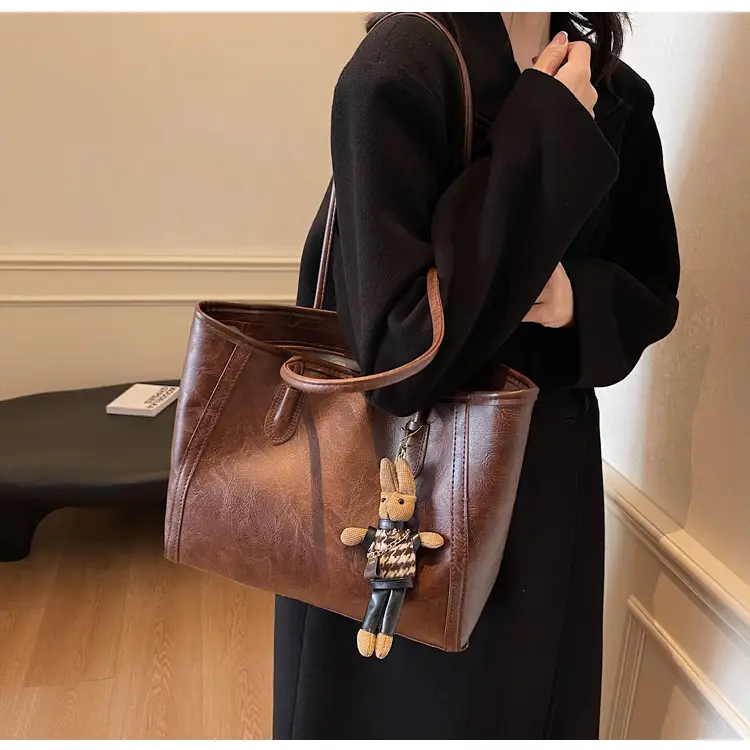 Women's Large Capacity Commuter Tote Bag with Crossbody Strap β feature 27