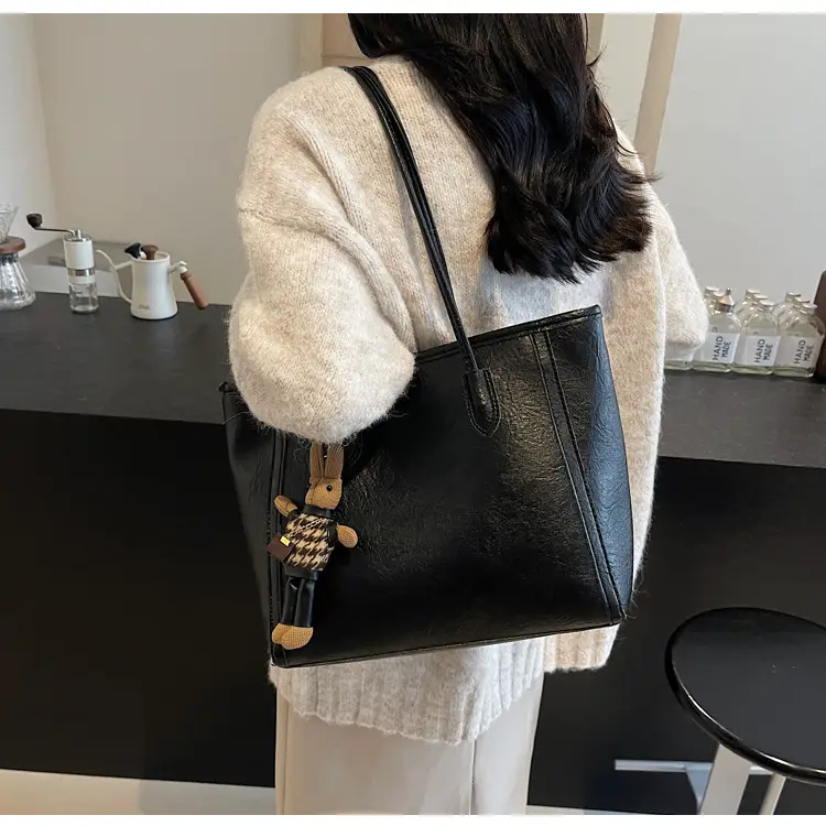 Women's Large Capacity Commuter Tote Bag with Crossbody Strap β feature 29