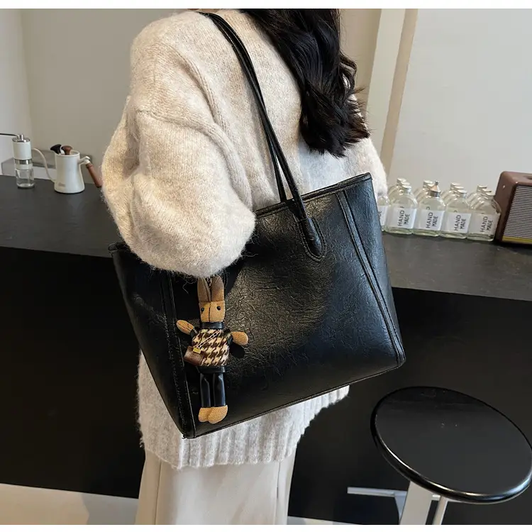 Women's Large Capacity Commuter Tote Bag with Crossbody Strap β feature 31