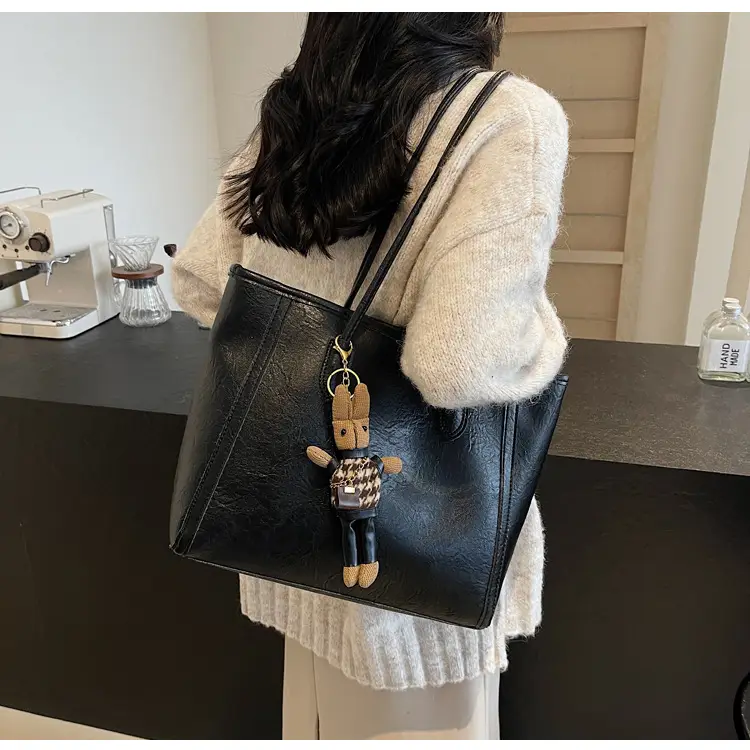 Women's Large Capacity Commuter Tote Bag with Crossbody Strap β feature 33
