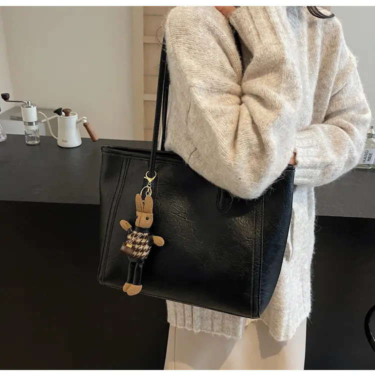Women's Large Capacity Commuter Tote Bag with Crossbody Strap β feature 34