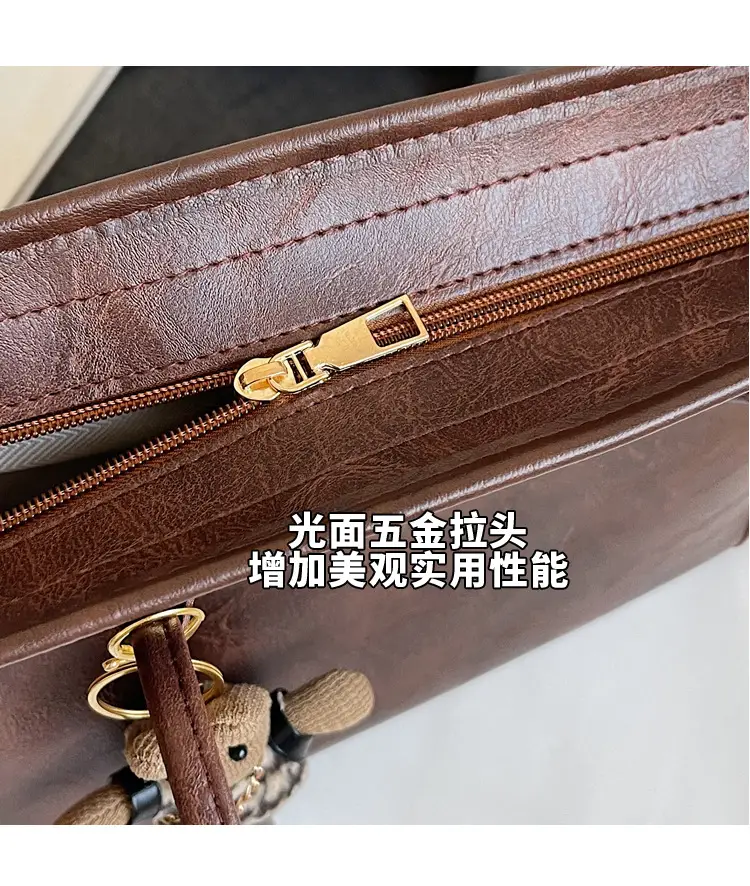 Women's Large Capacity Commuter Tote Bag with Crossbody Strap β feature 7