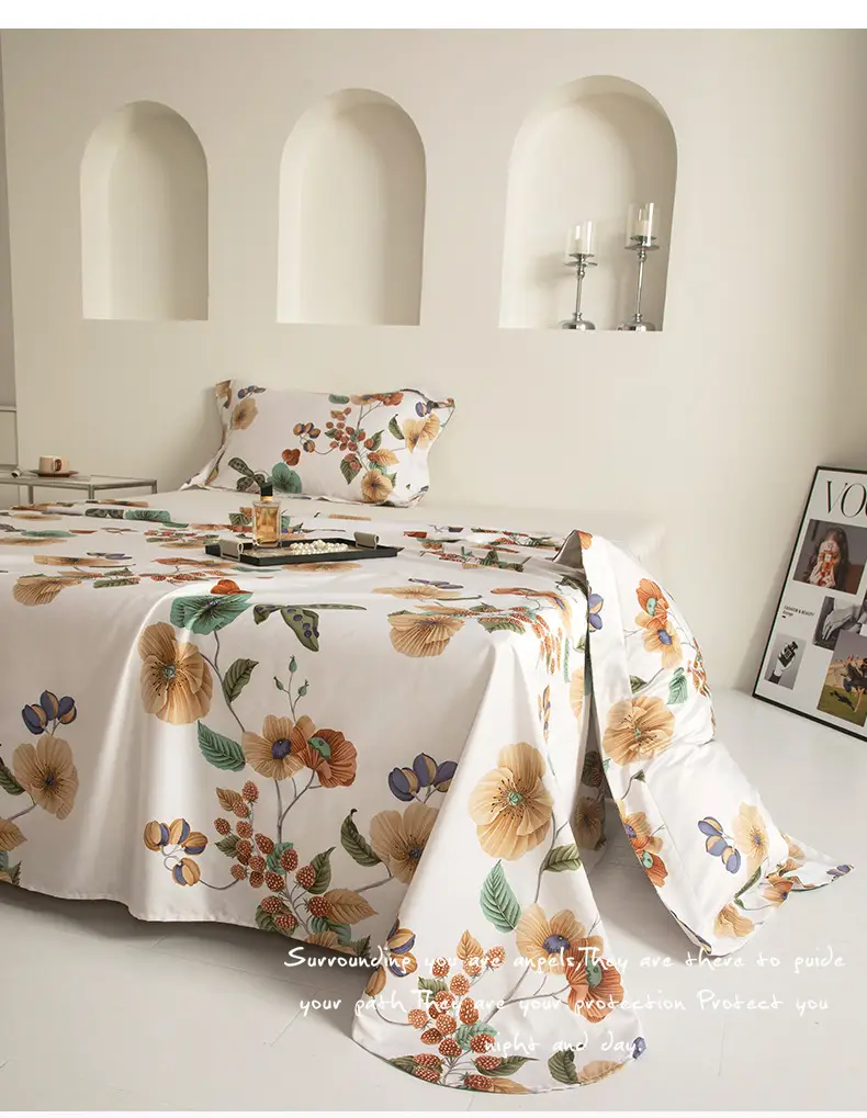 Satin Pure Cotton Bed Sheetss Class a Maternal and Infant Grade 120 Count Xinjiang Long-Staple Cotton Pure Cotton Quilt Bed Sheetss — feature 4