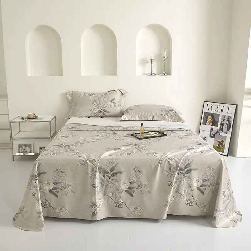 Satin Pure Cotton Bed Sheetss Class a Maternal and Infant Grade 120 Count Xinjiang Long-Staple Cotton Pure Cotton Quilt Bed Sheetss