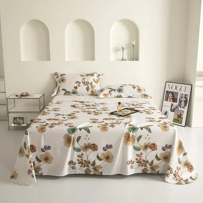 Satin Pure Cotton Bed Sheetss Class a Maternal and Infant Grade 120 Count Xinjiang Long-Staple Cotton Pure Cotton Quilt Bed Sheetss