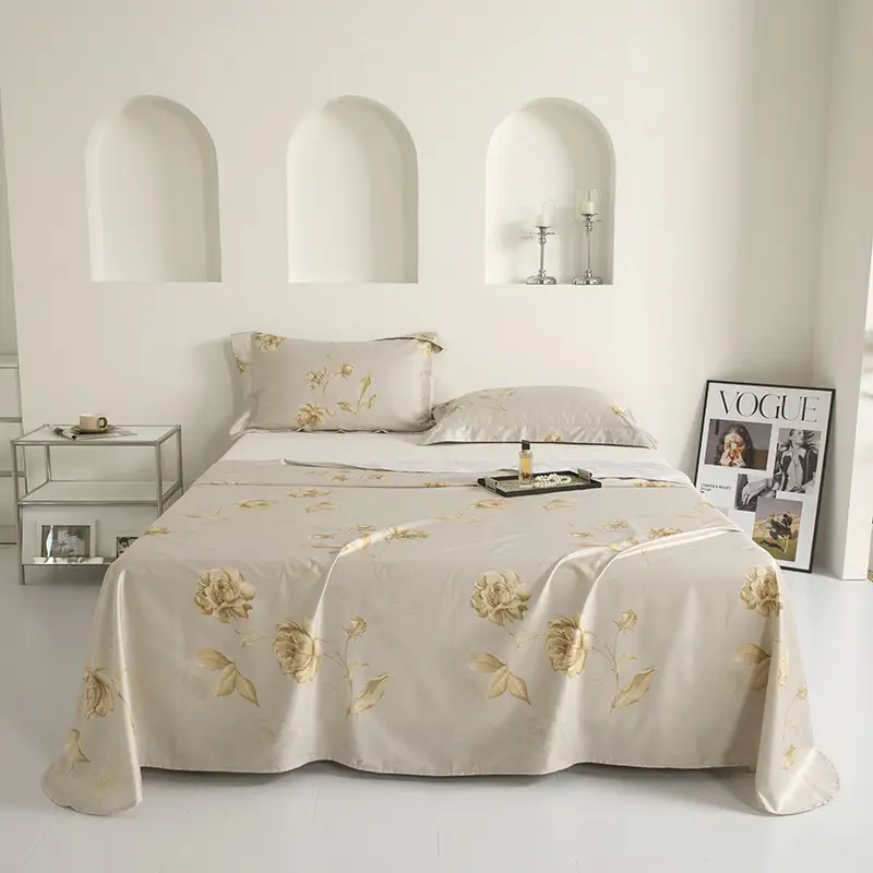 Satin Pure Cotton Bed Sheetss Class a Maternal and Infant Grade 120 Count Xinjiang Long-Staple Cotton Pure Cotton Quilt Bed Sheetss
