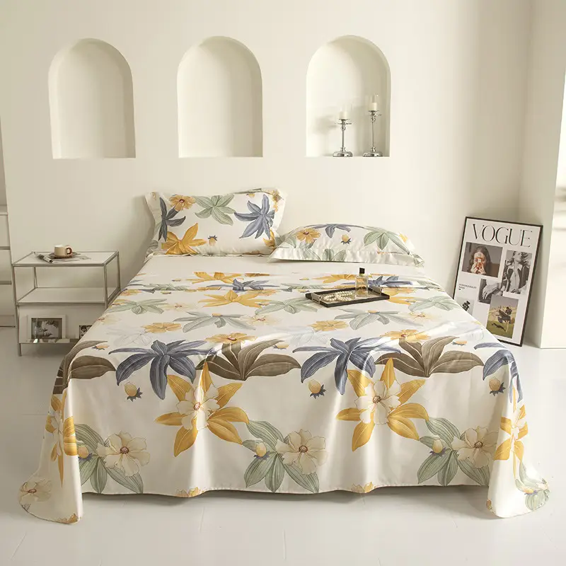 Satin Pure Cotton Bed Sheetss Class a Maternal and Infant Grade 120 Count Xinjiang Long-Staple Cotton Pure Cotton Quilt Bed Sheetss