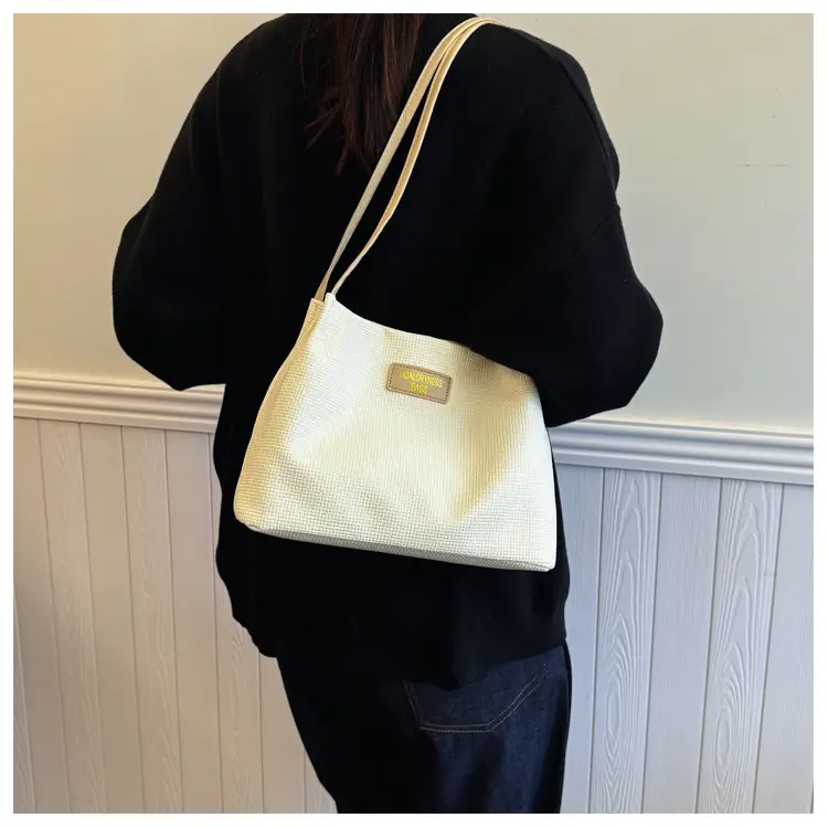 Women's Soft PU Shoulder Bag with Cloud Accent - Image 6