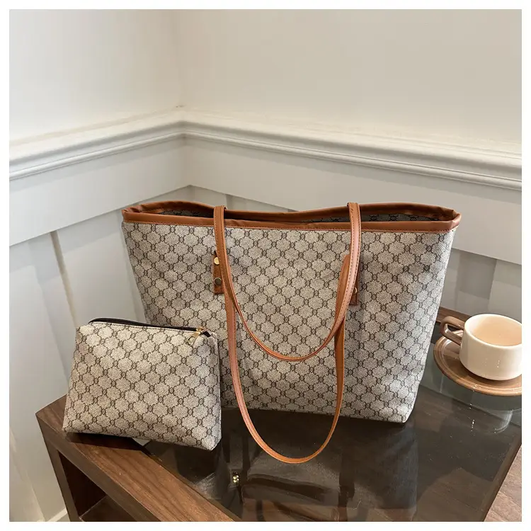 Vintage Brown Patterned Shoulder Bag for Women 2024 — feature 11