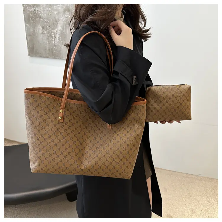 Vintage Brown Patterned Shoulder Bag for Women 2024 — feature 14