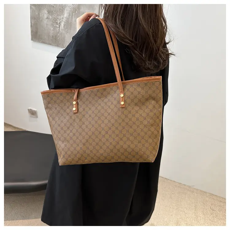 Vintage Brown Patterned Shoulder Bag for Women 2024 — feature 15