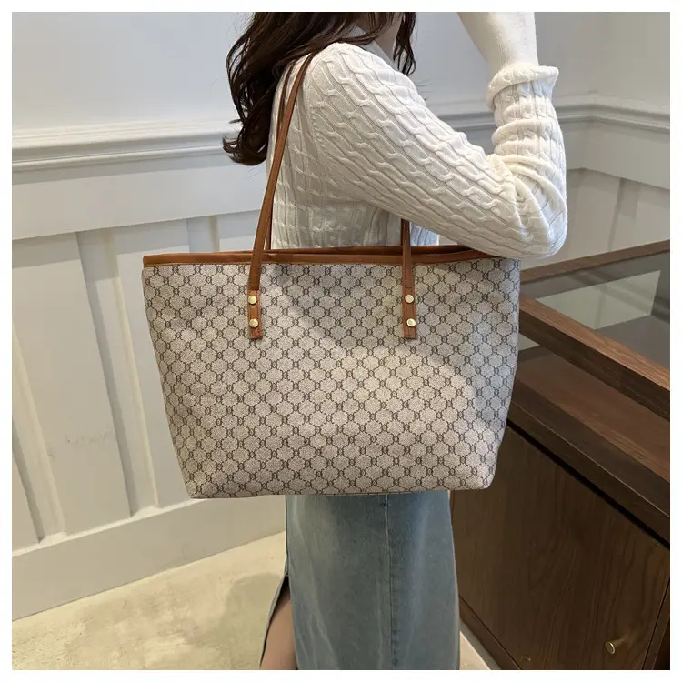 Vintage Brown Patterned Shoulder Bag for Women 2024 — feature 24