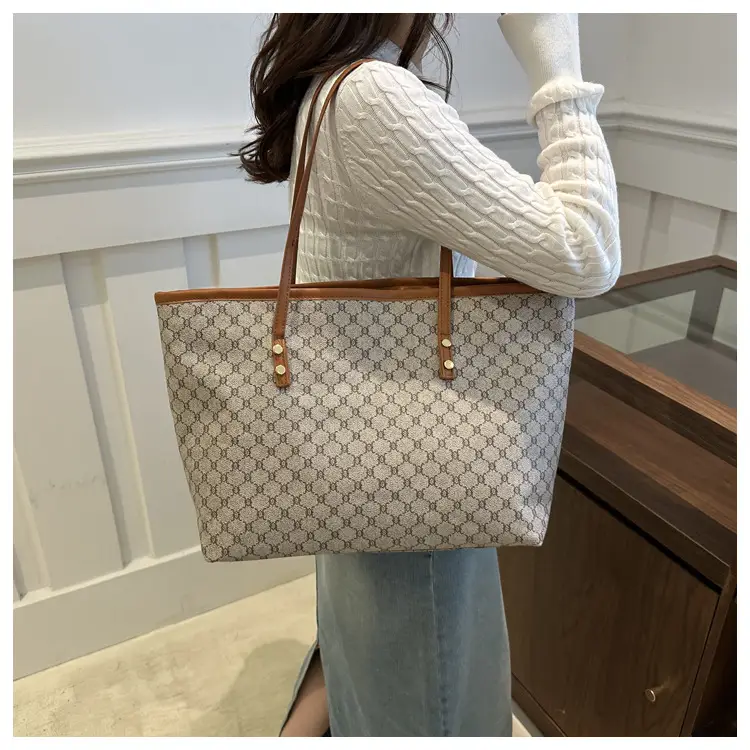 Vintage Brown Patterned Shoulder Bag for Women 2024 — feature 25