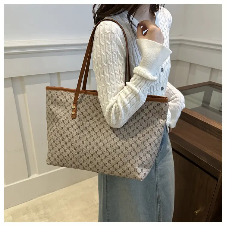 Vintage Brown Patterned Shoulder Bag for Women 2024 — feature 26