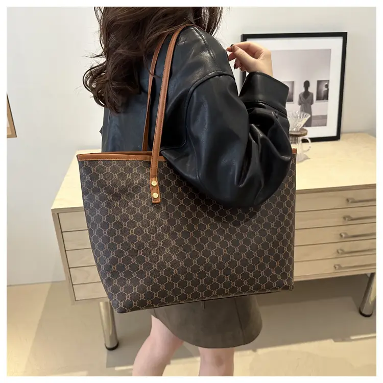 Vintage Brown Patterned Shoulder Bag for Women 2024 — feature 30