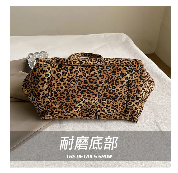 Retro Leopard Print Shoulder Bag 2024 Autumn — feature 5